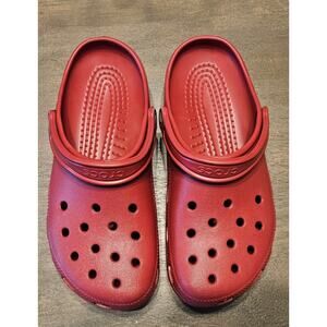 Crocs Classic Varsity Red Unisex Size 9 Women 11 Men Slides Shoes Slip On